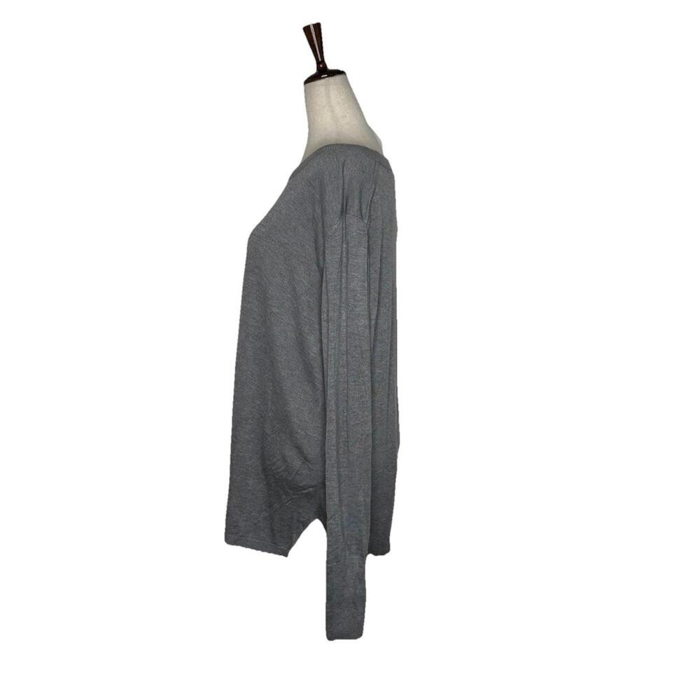 Lululemon Bring It Backbend Open Back Sweater 12 Cashmere Blend Pullover Gray - Picture 4 of 7